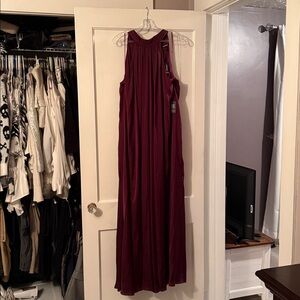 Express Deep Purple Wide Leg Jumpsuit